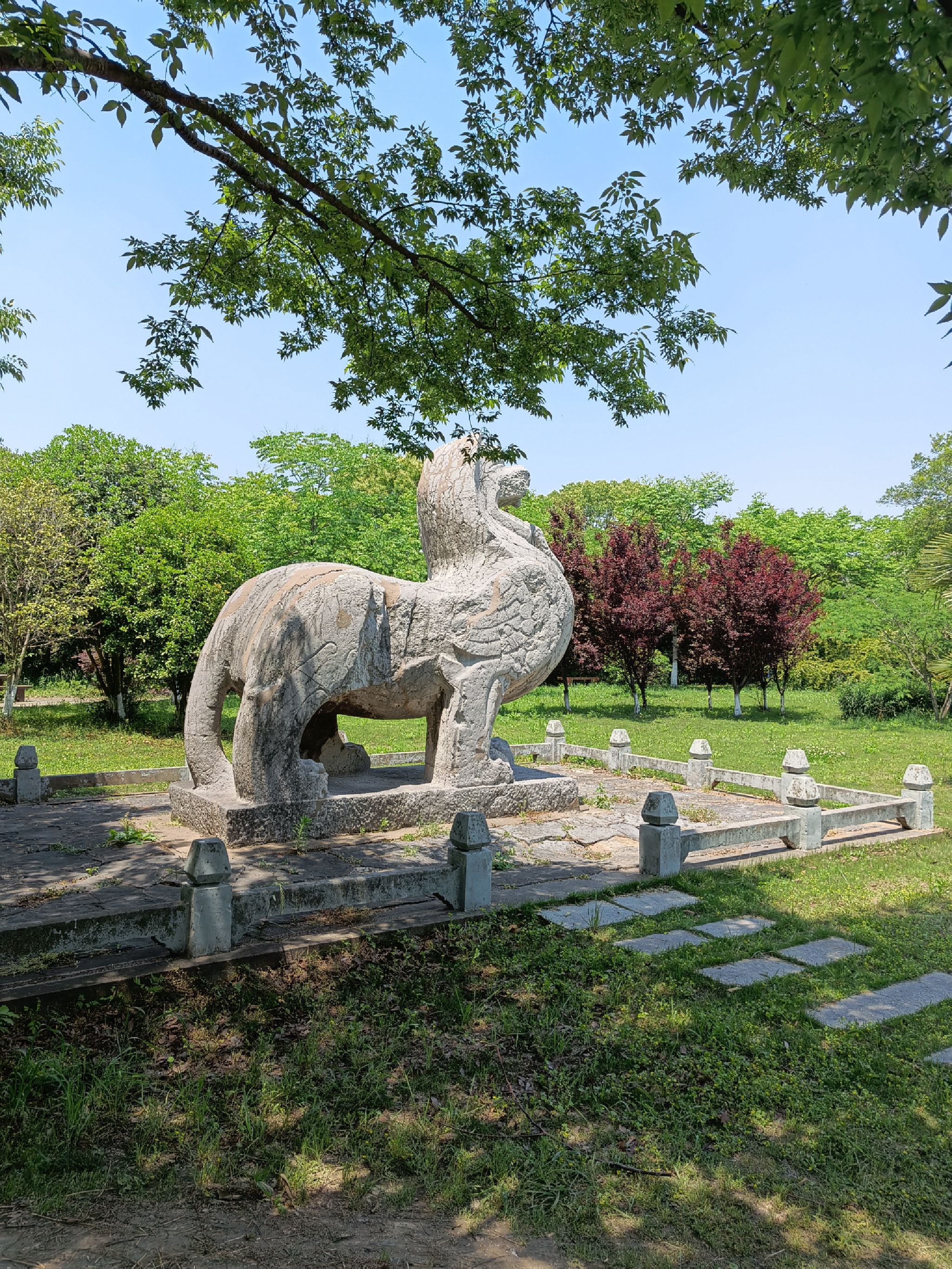 萧恢墓石刻旅行图片