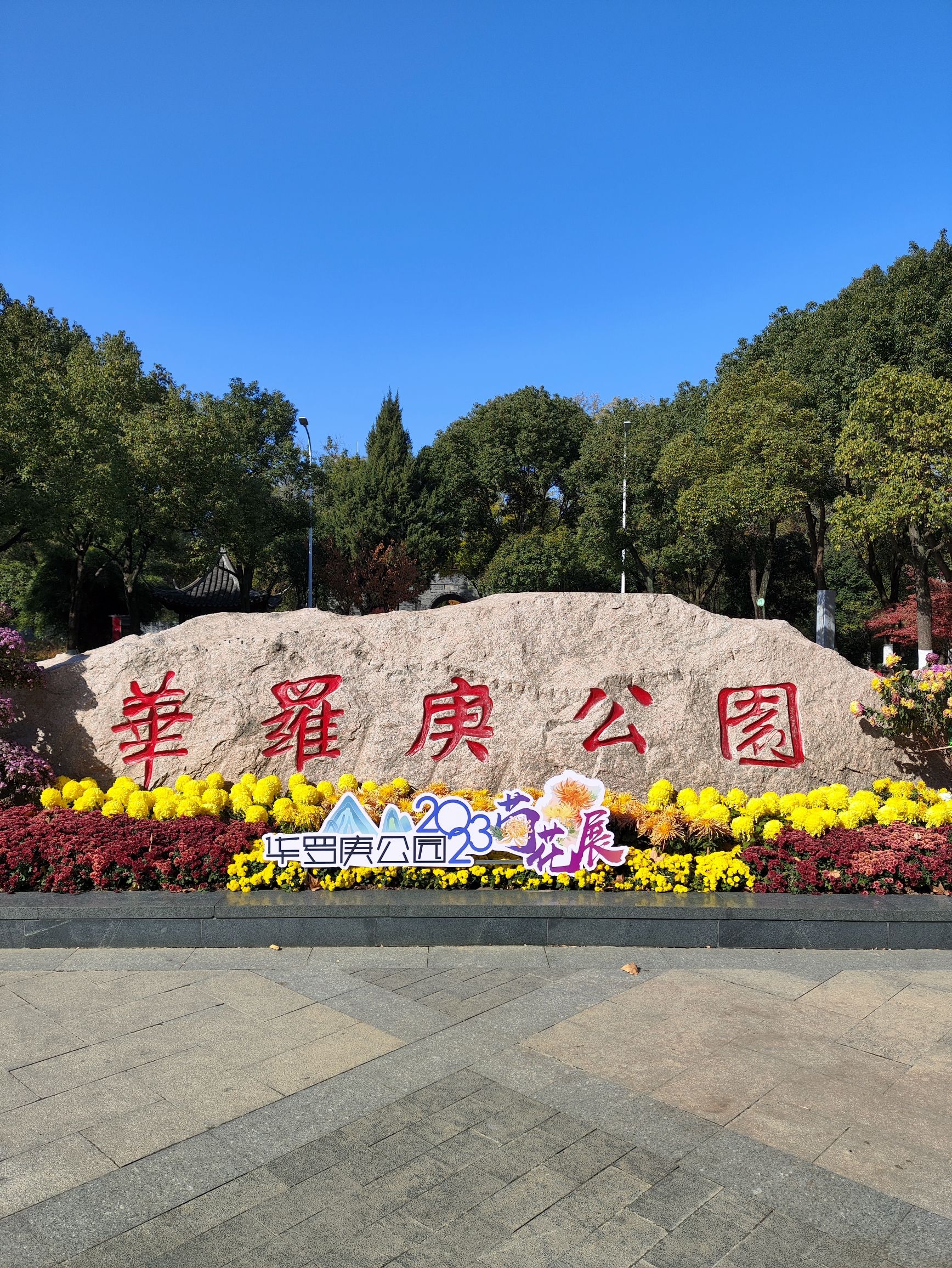 华罗庚公园旅行图片