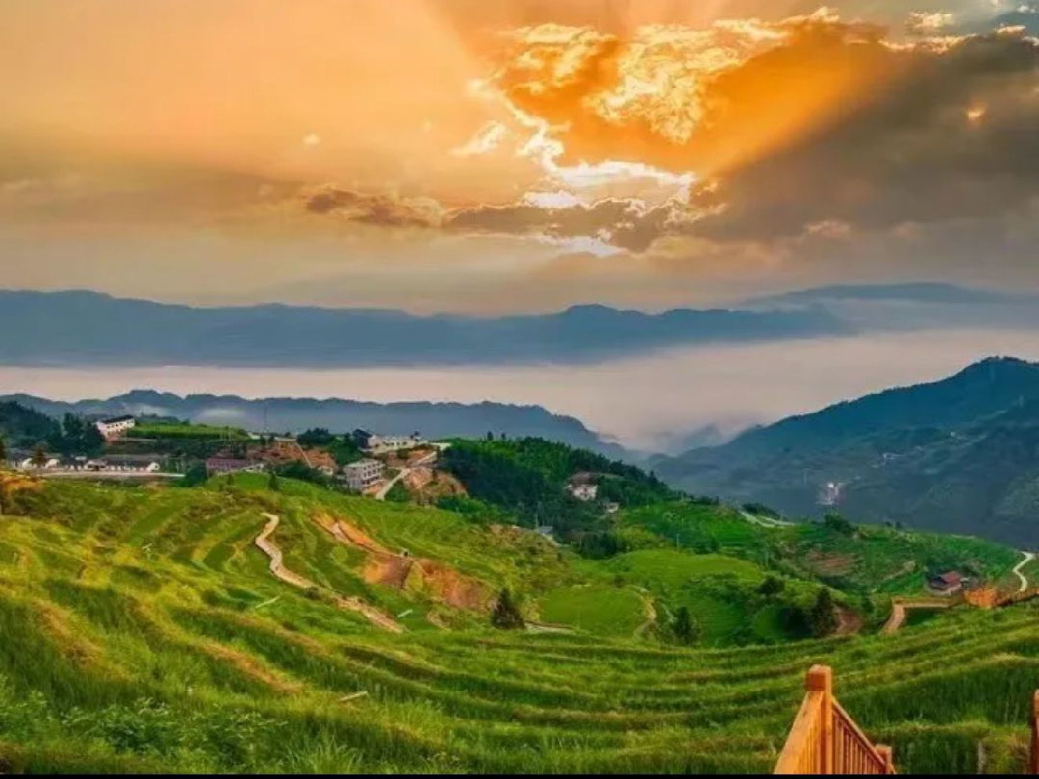 溆浦山背花瑶梯田景区旅行图片