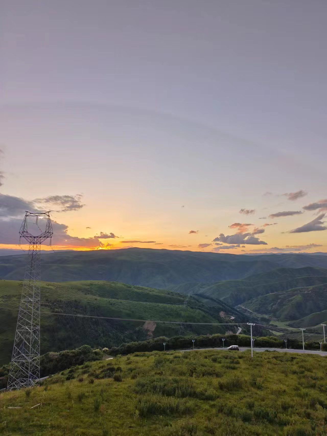 朝霞夕照旅行图片