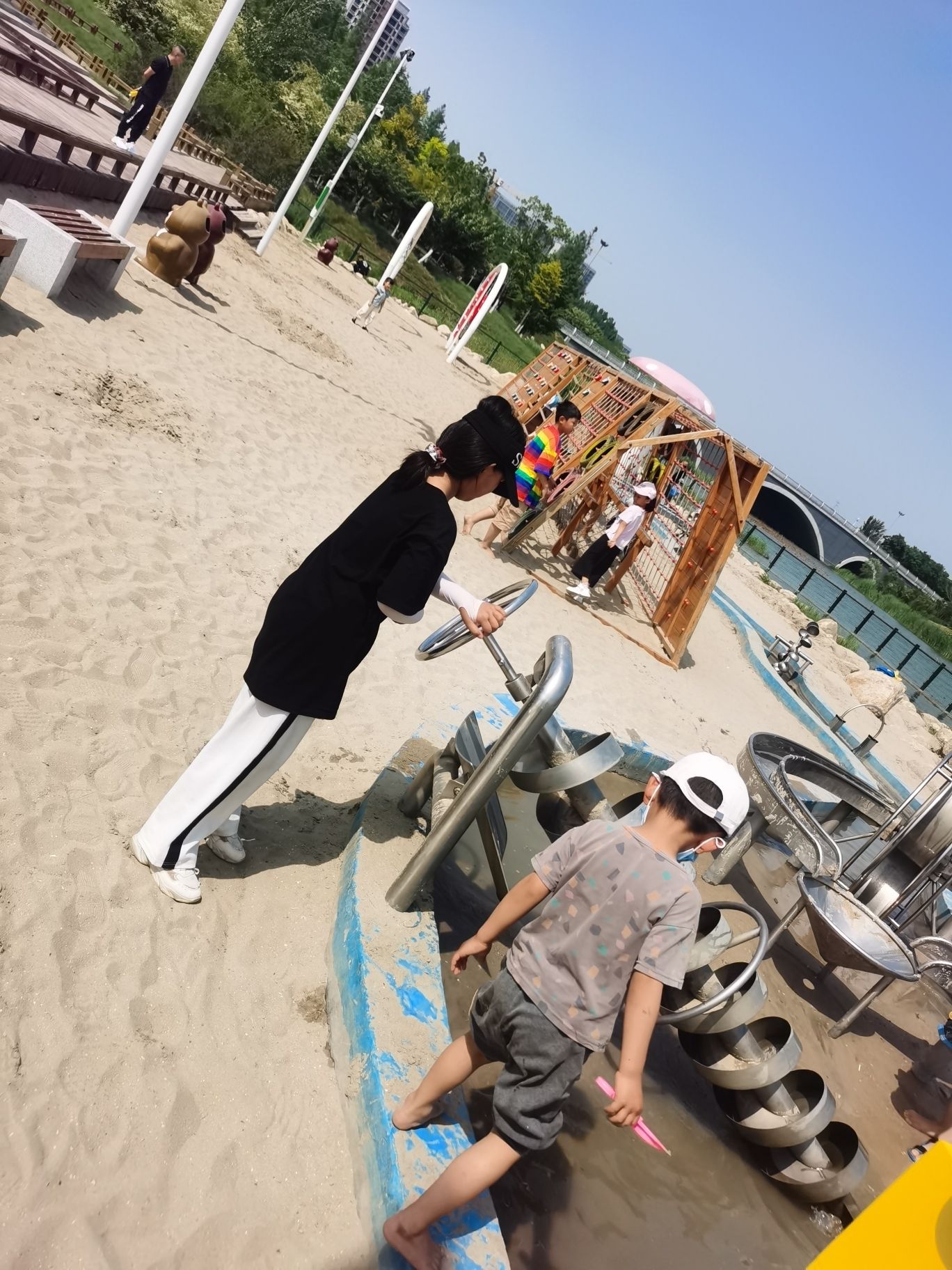蓼河公园亲水沙滩