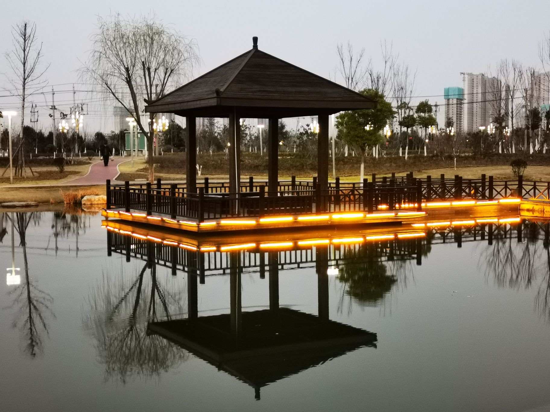牡丹湖公园旅行图片