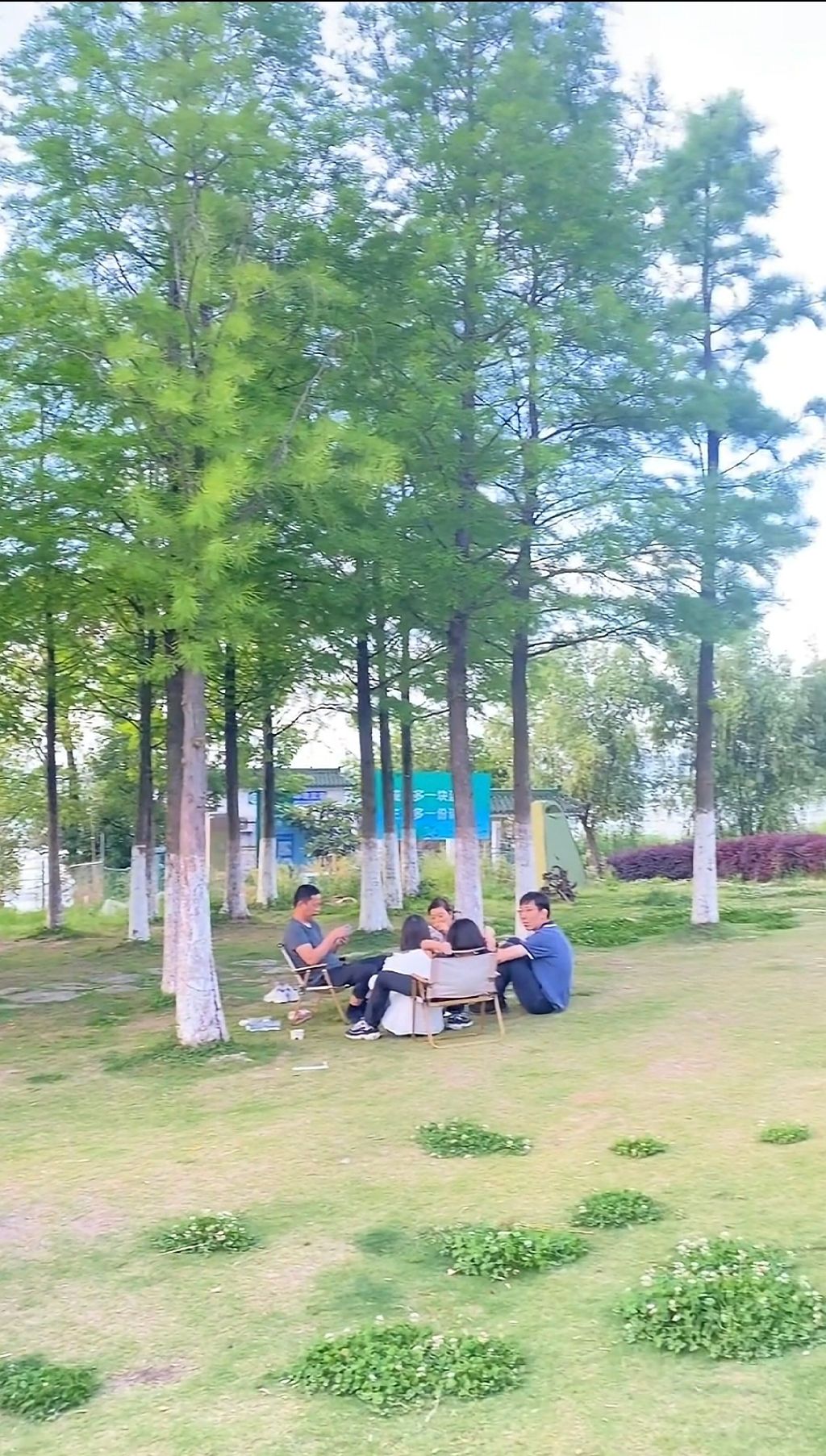 堂里湖畔夕阳营地观景点旅行图片