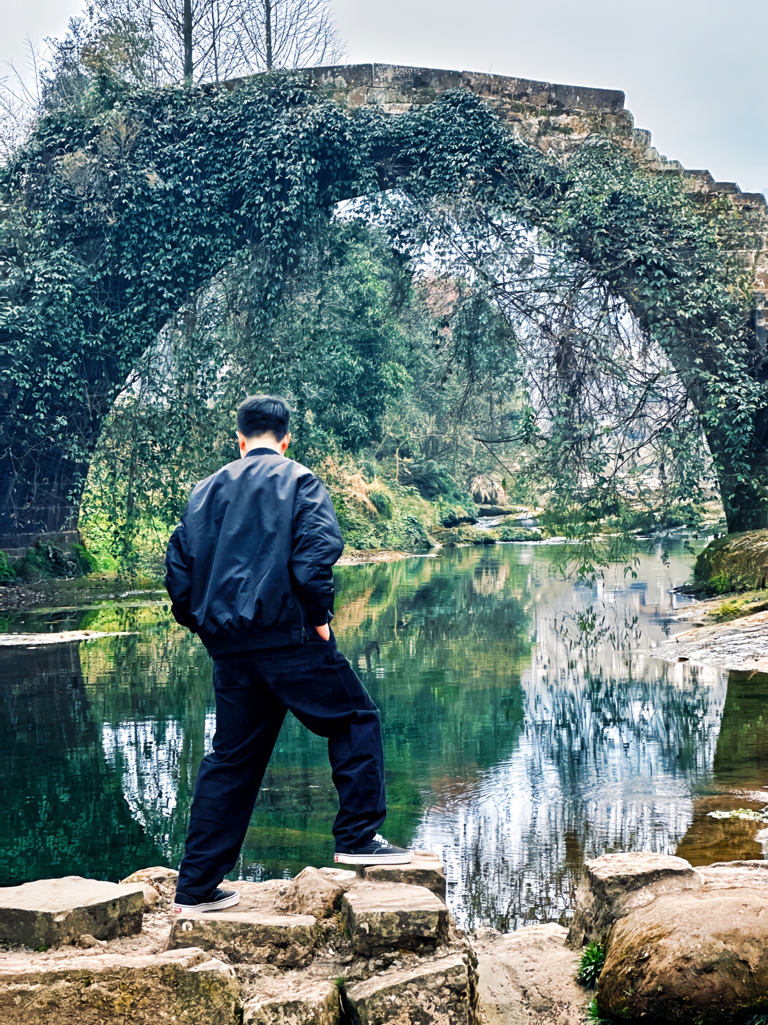 雅州廊桥旅行图片